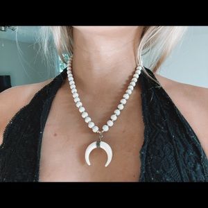 cream pendant necklace! price negotiable:)